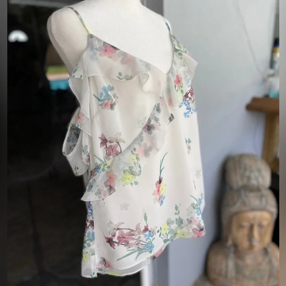 ☀️Ted Baker London Meeyah Pergola Fairy Cold Shoulder Camisole Size Large